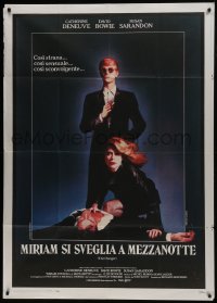 6j404 HUNGER Italian 1p 1983 vampire Catherine Deneuve, rocker David Bowie & Susan Sarandon!