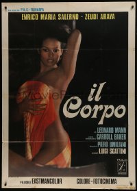 6j408 IL CORPO Italian 1p 1974 full-length portrait of sexy naked Zeudi Araya, rare!