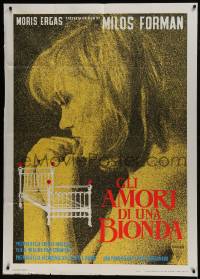 6j428 LOVES OF A BLONDE Italian 1p 1966 Czech, Milos Forman's Lasky Jedne Plavovlasky, Brejchova