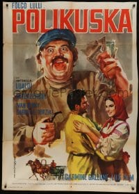 6j449 POLIKUSCHKA Italian 1p 1959 Carmine Gallone remake of a silent Russian movie, Leo Tolstoy!