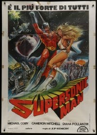 6j470 SUPERSONIC MAN Italian 1p 1979 Spanish superhero, cool sexy artwork by Enzo Sciotti!