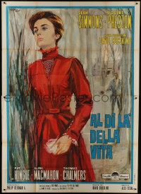 6j252 ALL THE WAY HOME Italian 2p 1964 different full-length art of Jean Simmons by Tino Avelli!
