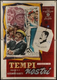 6j254 ANATOMY OF LOVE Italian 2p 1959 Sophia Loren, Vittorio de Sica, Maioraka & Cesselon art!