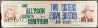 6j007 TWO SISTERS FROM BOSTON 25x84 paper banner 1946 June Allyson & Jimmy Durante, rare!