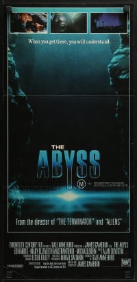 6k474 ABYSS Aust daybill 1989 directed by James Cameron, Ed Harris, Mary Elizabeth Mastrantonio