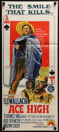 6k475 ACE HIGH Aust daybill 1969 i Quattro dell'Ave Maria, Eli Wallach, Terence Hill, spaghetti western!