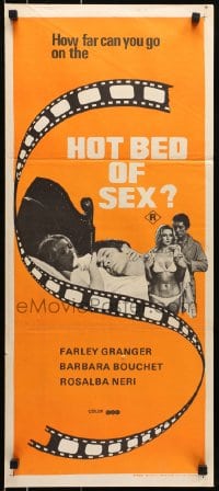 6k486 AMUCK Aust daybill 1978 Farley Granger, Barbara Bouchet, Italian giallo sexploitation!