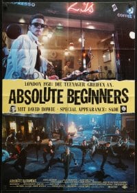 6k299 ABSOLUTE BEGINNERS German 1986 David Bowie stars, cool image of dance number, O'Conell!