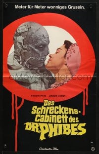 6k423 ABOMINABLE DR. PHIBES German 12x19 1972 Vincent Price, love means never having to say you're ugly!