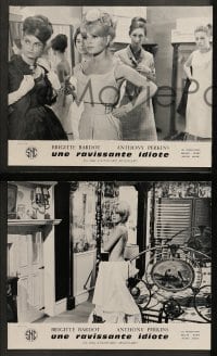 6k126 AGENT 38-24-36 16 French LCs 1965 sexy Brigitte Bardot, Anthony Perkins, A Ravishing Idiot!!