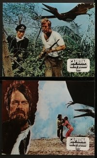 6k077 LAND THAT TIME FORGOT 16 German LCs 1976 Edgar Rice Burroughs, Doug McClure!