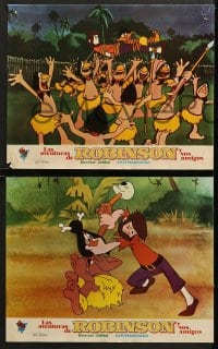 6k019 ROBINSON CRUSOE 9 Spanish LCs 1976 Francesco Maurizio Guido's Il racconto della giungla!