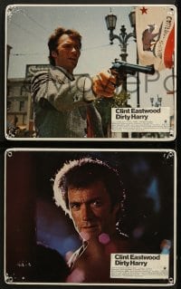 6k029 DIRTY HARRY 16 Swiss LCs 1971 completely different images of Eastwood, Siegel crime classic!