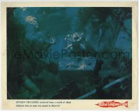 6m011 20,000 LEAGUES UNDER THE SEA LC R1971 Disney, scuba divers find a sunken treasure chest!