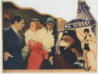 6m005 42nd STREET LC 1933 Ginger Rogers confronts Warner Baxter with her lapdog behind her!