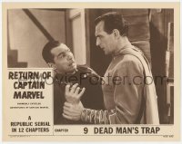 6m018 ADVENTURES OF CAPTAIN MARVEL chapter 9 LC R1953 c/u of Tom Tyler in costume, Dead Man's Trap!