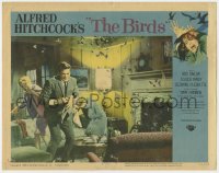 6m073 BIRDS LC #7 1963 Alfred Hitchcock, Rod Taylor & Tippi Hedren attacked inside house!
