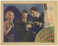 6m074 BISHOP MURDER CASE LC 1930 Basil Rathbone as detective Philo Vance points to poisoned glass!
