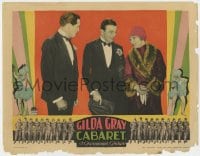 6m108 CABARET LC 1927 sexy nightclub dancer Gilda Gray in fur with two guys in tuxes!