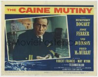 6m109 CAINE MUTINY LC 1954 best close up of Humphrey Bogart in uniform as Captain Queeg!