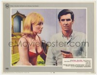 6m145 CHAMPAGNE MURDERS LC #8 1967 c/u of Anthony Perkins with beautiful blonde, Claude Chabrol!