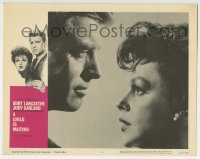 6m157 CHILD IS WAITING LC #6 1963 wonderful close portrait of Burt Lancaster & Judy Garland!