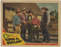 6m178 CODE OF THE OUTLAW LC 1942 The Three Mesquiteers Bob Steele, Tom Tyler & Rufe Davis!