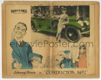 6m185 CONDUCTOR 1492 LC 1924 Johnny Hines by cool convertible car, great border art!