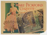 6m190 COQUETTE LC 1929 great image of Mary Pickford, Phyllis Crane, William Janney & Matt Moore!