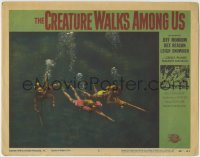 6m200 CREATURE WALKS AMONG US LC #6 1956 great c/u of scuba divers with spear guns, but no monster!