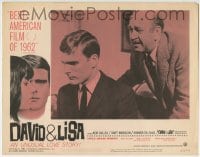 6m237 DAVID & LISA LC 1963 close up of Keir Dullea, an unusual love story directed by Frank Perry!