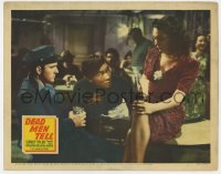 6m245 DEAD MEN TELL LC 1941 Victor Sen Yung & Charles Tannen in bar staring at sexy girl!