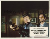6m250 DEATH WISH int'l LC #1 1974 extreme close up of Charles Bronson pointing gun, Michael Winner