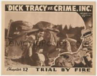6m284 DICK TRACY VS. CRIME INC. chapter 12 LC 1941 detective Ralph Byrd by car crash, Trial By Fire!