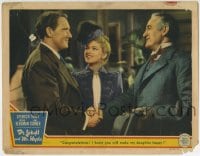 6m309 DR. JEKYLL & MR. HYDE LC 1941 Lana Turner watches Spencer Tracy shake hands w/Donald Crisp!