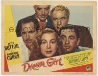 6m317 DREAM GIRL LC #5 1948 great posed portrait of Betty Hutton surrounded by four male leads!