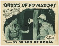 6m321 DRUMS OF FU MANCHU chapter 10 LC 1940 Robert Kellard finds a secret entrance, Drums of Doom!