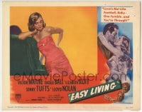 6m329 EASY LIVING LC #8 1949 best bad girl imag of sexy Lizabeth Scott in strapless gown!