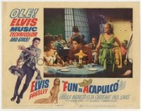 6m397 FUN IN ACAPULCO LC #5 1963 sexy Ursula Andress catches Elvis Presley with Elsa Cardenas!