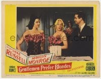 6m403 GENTLEMEN PREFER BLONDES LC #4 1953 sexy Marilyn Monroe & Jane Russell with Tommy Noonan!
