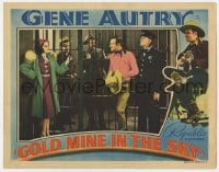 6m418 GOLD MINE IN THE SKY LC 1938 Gene Autrey & pretty Carol Hughes visiting guys in jail!