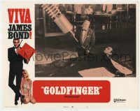 6m421 GOLDFINGER LC #7 R1970 James Bond & Gert Frobe in 'No Mr. Bond, I expect you to die' scene!