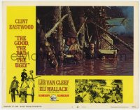 6m423 GOOD, THE BAD & THE UGLY LC #3 1968 Clint Eastwood & Eli Wallach under bridge, Sergio Leone!