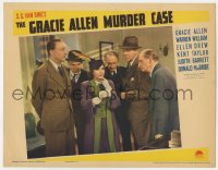 6m428 GRACIE ALLEN MURDER CASE LC 1939 she's surrounded by Warren William, Demarest & others, rare!