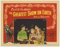 6m433 GREATEST SHOW ON EARTH LC #2 1952 DeMille circus classic,Charlton Heston, Cornel Wilde!