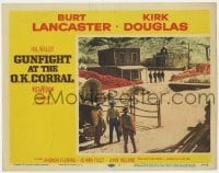 6m438 GUNFIGHT AT THE O.K. CORRAL LC #1 1957 the Earps and the Clantons line up at movie climax!