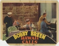 6m448 HAWAII CALLS LC 1938 Irvin S. Cobb talking to boys, Ned Sparks playing guitar alone at table!