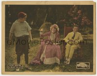 6m455 HEART TO LET LC 1921 blind Harrison Ford sits by Justine Johnstone waving cane at young boy!