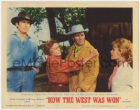 6m478 HOW THE WEST WAS WON LC #8 1964 Hathaway, Debbie Reynolds, Gregory Peck, Ritter, Preston!