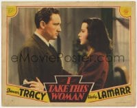6m491 I TAKE THIS WOMAN LC 1939 Spencer Tracy tells Hedy Lamarr to leave while there's still time!